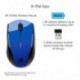 HP X3000 - Ratón inalámbrico óptico, Color Azul