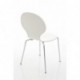 CLP Juego de 4 sillas apilables robustas Diego con un Asiento de Madera & de Forma ergonómica, Limpieza Muy fácil, 12 Colores