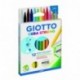 Giotto Strong - Set con 10 ceras, sacapuntas y goma