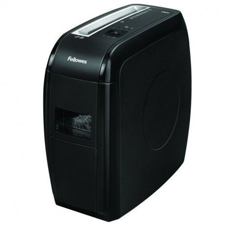 Fellowes 21Cs - Destructora trituradora de papel, corte en partículas, 12 hojas, negro