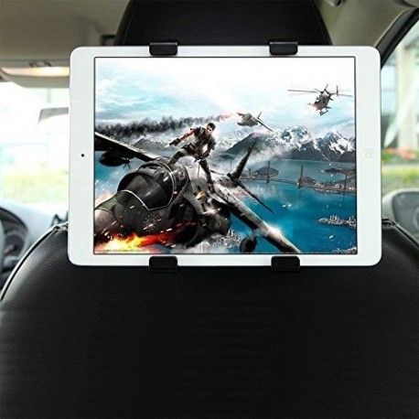 GHB soporte para tablet con adaptador para reposacabezas de coche - Compatible con Ipad, Samsung Galaxy y otras tabletas de 7