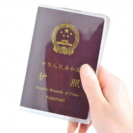 Malloom®claro transparente viajar pasaporte funda cubierta gestión tarjeta de identificación protector