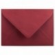 Neuser Enveloppes colorées C5 229 x 162 mm avec fermeture adhésive, transparentes. 50 Umschläge 14-Dunkelrot
