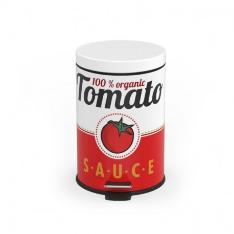 Balvi - Cubo Basura Tomato Sauce 5 l Metal