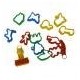 Conjunto De Coloridas Moldes Cookie Cutter Plastilina Moldea Herramienta Con Diversas Formas Plantas Animales