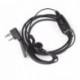 2 Pin doble PTT Auricular con micrófono para Baofeng Walkie Talkies