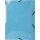 Exacompta 55927E Iderama Carpeta elástico, maxi-capacidad, A4, 3 solapas de color azul claro