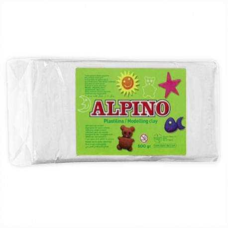 Alpino DP000068 - Plastilina, color blanco