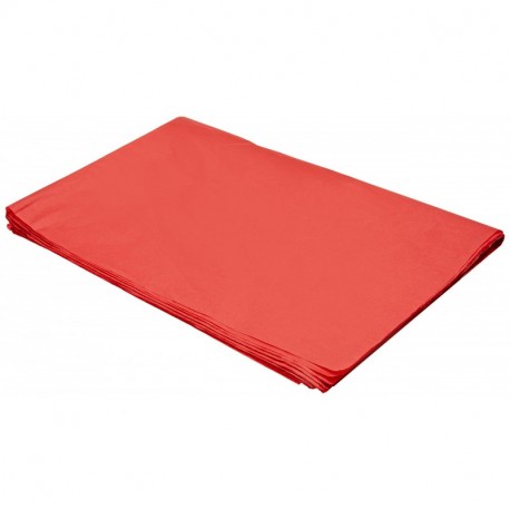 Sadipal 50x70 - Bolsa con 25 hojas de papel seda, 50 x 70, color rojo