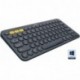 Logitech K380 - Teclado Bluetooth para Windows, Mac, Chrome y Android, color gris oscuro Teclado español 