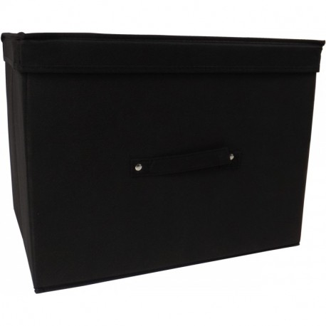 Neusu Resistente Caja de Almacenaje Plegable, Tamaño Grande 42x31x31cm, Negro