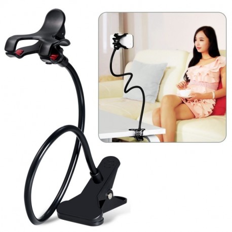 Sostenedor para télefono móvil, Breett soporte universal de clip para el teléfono móvil Soporte perezoso flexible brazos larg