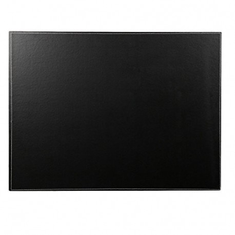 KINGFOM - Vade de escritorio, 600 x 450 mm, piel de alta calidad, Negro