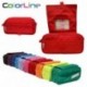 Fraga Colorline 58311 - Estuche con 3 Apartados con Cierres y Cremallera, 22 x 11 x 9 cm, Colores Surtidos