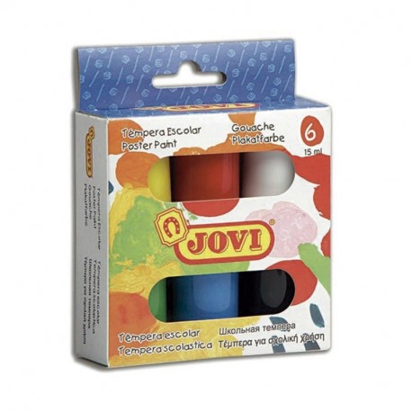 Jovi - Estuche témpera, 6 Botes de 15 ML, Colore Surtidos 520 