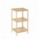 Estantería de 3 baldas Minimalista marrón de Madera para baño Vitta - LOLAhome
