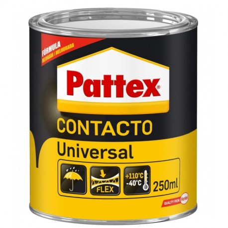 Pattex Cola de contacto universal instantánea multiusos, a prueba de agua, 250ml