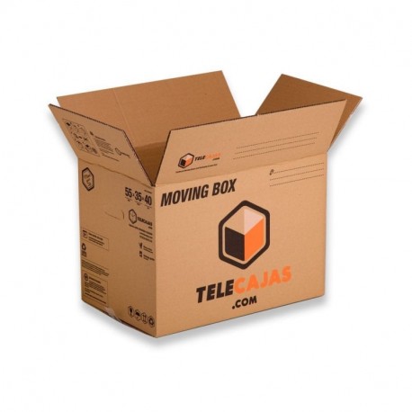 TeleCajas (10x) Cajas de cartón para Mudanzas Doble Pared con Asas