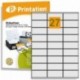 Universal etiquetas 70 x 32 mm blanco 2700 etiquetas adhesivas 100 DIN A4 arco à 3 x 9 70 x 32 Labels adhesivo permanente