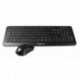 Tacens Anima ACPW1 - Pack teclado y ratón teclado QWERTY español, teclas extraíbles y multimedia y ratón con sensor óptico, 