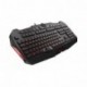 Mars Gaming MK215 - Teclado Gaming de Membrana Software Dual, programable, 5 Teclas para Macros, 4 perfiles, 4 Teclas Multim