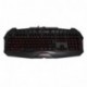 Mars Gaming MK215 - Teclado Gaming de Membrana Software Dual, programable, 5 Teclas para Macros, 4 perfiles, 4 Teclas Multim