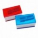 LEGO - Pack de 2 sacapuntas, Color Azul / Rojo 51496 