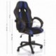 TRESKO Silla de Oficina Racing Silla de Escritorio Ordenador giratoria Disponible en 14 Colores, Bicolor, Silla Gaming ergonó