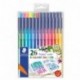 Staedtler 323 TB26JB - Pack de 26 rotuladores de punta fina, tinta multicolor