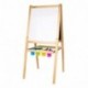 Leomark Deluxe Pizarra Infantil 2 En 1 Pizarra Para Pintar Pizarra Magnética De Madera Tablero De Dibujo Educación Junta Band