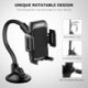 Mpow Soporte Móvil Coche, Soporte Móvil para Coche, para Parabrisas/Salpicadero,con Ventosa Fuerte y Brazo Ajustable, para iP