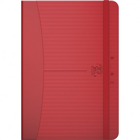 Oxford Signature agenda semanal enero a diciembre 2018 manta en rígida elástico 9 x 13 cm rojo