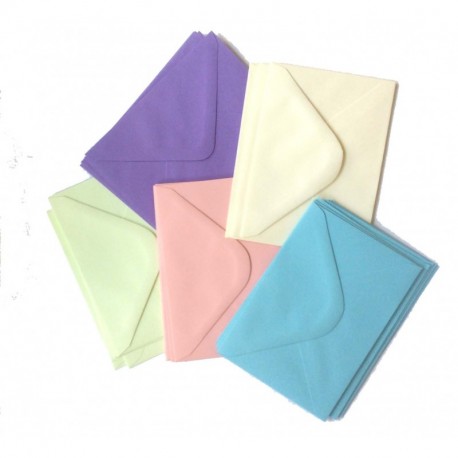 House of Card & Paper - Sobres para tarjetas con bordes rectos, color Assorted Colours Pack of 100 C6