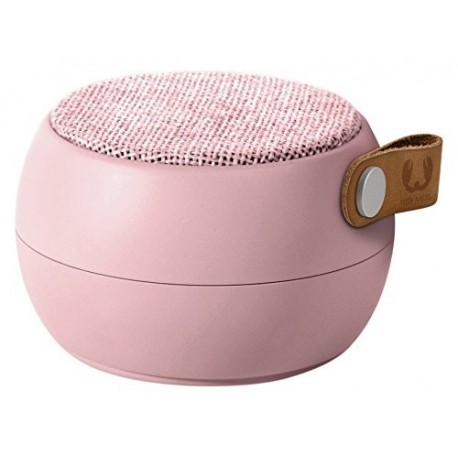 FreshN Rebel Rockbox Round - Altavoz Portátil con Bluetooth, Color Rosa