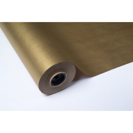 PAKOT S.A BOBINA PAPEL DE REGALO 70CM X 100M KRAFT VERJURADO ORO