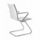 hjh OFFICE 720055 silla de confidente PARIBA V III piel sintética blanco, ergonómico, alta calidad, muy cómodo, con apoyabraz