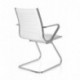 hjh OFFICE 720055 silla de confidente PARIBA V III piel sintética blanco, ergonómico, alta calidad, muy cómodo, con apoyabraz