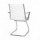 hjh OFFICE 720055 silla de confidente PARIBA V III piel sintética blanco, ergonómico, alta calidad, muy cómodo, con apoyabraz