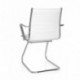 hjh OFFICE 720055 silla de confidente PARIBA V III piel sintética blanco, ergonómico, alta calidad, muy cómodo, con apoyabraz