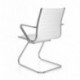 hjh OFFICE 720055 silla de confidente PARIBA V III piel sintética blanco, ergonómico, alta calidad, muy cómodo, con apoyabraz