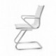 hjh OFFICE 720055 silla de confidente PARIBA V III piel sintética blanco, ergonómico, alta calidad, muy cómodo, con apoyabraz