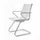 hjh OFFICE 720055 silla de confidente PARIBA V III piel sintética blanco, ergonómico, alta calidad, muy cómodo, con apoyabraz