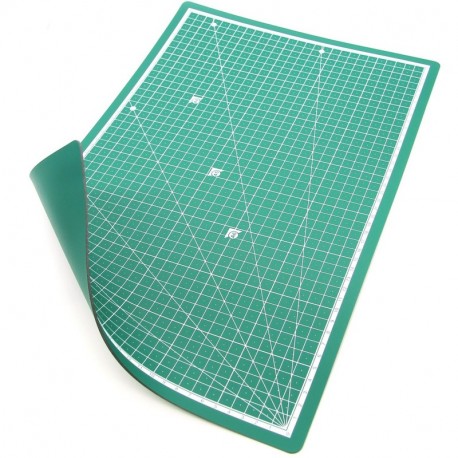 PRETEX Base de Corte Tabla de Corte, 45 x 30 cm A3 en Verde con Superficie autoreparativa, autocurativa | Cutting Mat, Tabl