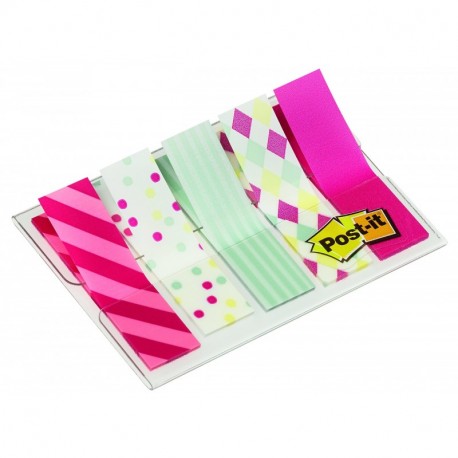 Post-it Index 684-CAN5-EU - Pack de 5 x 20 marcadores de media pulgada decorados