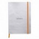 Rhodia 117451C - Cuaderno flexible, color plata
