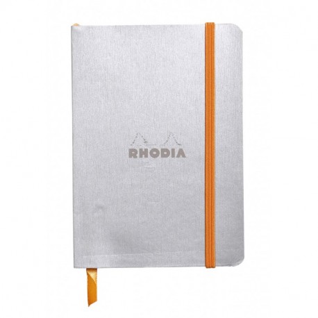 Rhodia 117351C - Cuaderno flexible, color plata