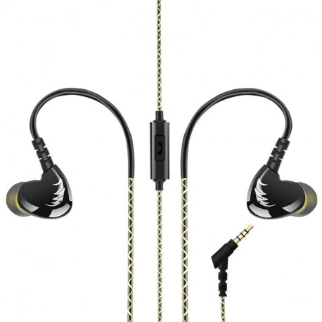 AGPTEK Auriculares in-Ear para Hacer Deporte reducción de Ruido,3.5mm , Negro