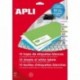 APLI 12917 - Etiquetas blancas imprimibles 210,0 x 297,0 , adhesivo permanente 10 hojas