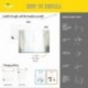 Stationery Island Pizarra Magnética de Cristal – Pizarra Cristal 60 x 45cm Blanco