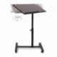 Relaxdays portátil de la mesa de altura regulable de H x B x T: 95 x 60 x 40,5 cm de sofá de la mesa de mesa auxiliar con rue